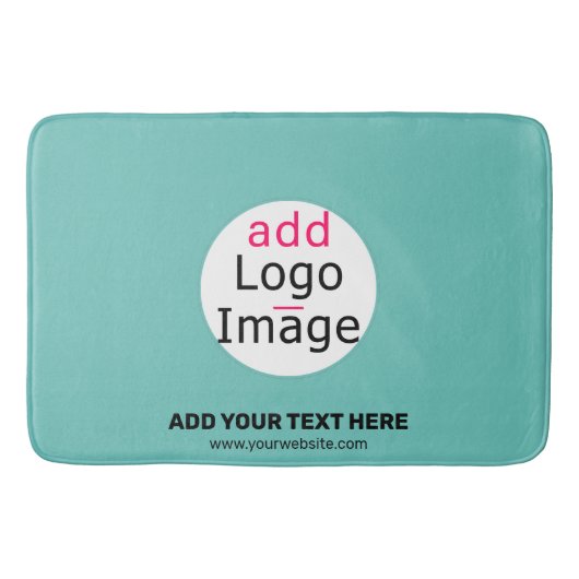ビジネスシックなプロモーションカスタマイズ可能なフレッシュミントグリーン バスマット (正面)