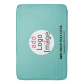 ビジネスシックなプロモーションカスタマイズ可能なフレッシュミントグリーン バスマット (正面縦)