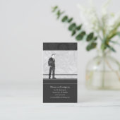 ビジネスシルエット 名刺 (スタンド正面)