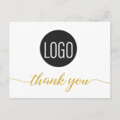 ビジネスシンプルのお客様に対する感謝の意 ポストカード (正面)