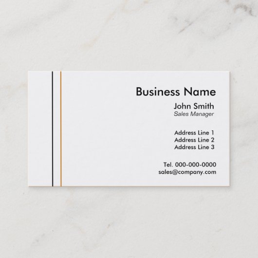 ビジネスシンプルカードテンプレート 名刺 (正面)