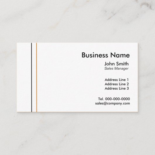 ビジネスシンプルカードテンプレート 名刺 (正面)