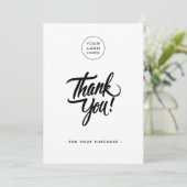 ビジネスシンプルサンキューカード – ロゴの追加 サンキューカード (スタンド正面)