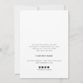 ビジネスシンプルサンキューカード – ロゴの追加 サンキューカード (裏面)