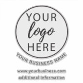 ビジネスシンプルロゴカスタムシール シール (正面)