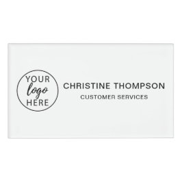 ビジネスシンプルロゴカスタム 名札