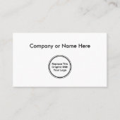 ビジネスシンプルロゴテンプレート 名刺 (正面)