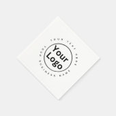 ビジネスシンプルロゴパーティー スタンダードカクテルナプキン (角)