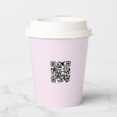 ビジネスシンプルロゴモダンプロフェッショナルピンク 紙コップ (裏面)