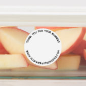 ビジネスシンプルロゴ付きThank You ラベル (貼付)