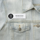 ビジネスシンプルロゴ従業員名カスタム 名札 (インサイチュ)