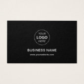 ビジネスシンプルロゴ文字とQRコード価格ラベル (裏面)