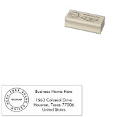 ビジネスシンプルロゴ | 名前 | 住所 ラバースタンプ (押印)