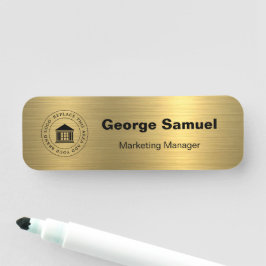 ビジネスシンプルロゴ | 名前 | 指定 名札