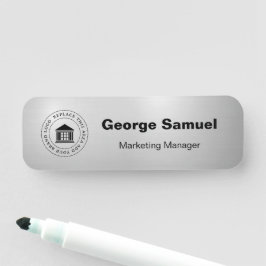 ビジネスシンプルロゴ | 名前 | 指定 名札