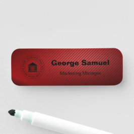 ビジネスシンプルロゴ | 名前 | 指定 名札