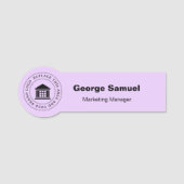 ビジネスシンプルロゴ | 名前 | 指定 名札 (正面)