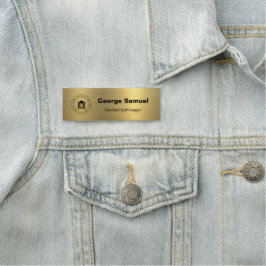 ビジネスシンプルロゴ | 名前 | 指定 名札