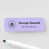 ビジネスシンプルロゴ | 名前 | 指定 名札 (インサイチュ)