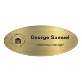 ビジネスシンプルロゴ | 名前 | 指定 名札