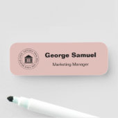 ビジネスシンプルロゴ | 名前 | 指定 名札 (インサイチュ)