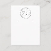 ビジネスシンプルロゴQRコードのミニマリスト 名刺 (正面)