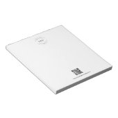 ビジネスシンプルロゴQRコードWebサイトプロモーション ノートパッド (アングル)