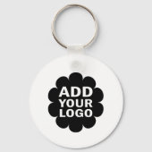 ビジネスシンプルロミニマルゴのプロモーションの追加 キーホルダー (裏面)