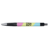 ビジネスシンプル会社のWebサイトバーコードQR追加の名前 ボールペン (正面)