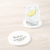 ビジネスシンプル名の追加詳細文字感謝していt コースター (側面)