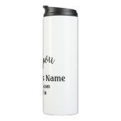 ビジネスシンプル名の追加詳細文字感謝していt タンブラー (回転右)