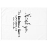 ビジネスシンプル名の追加詳細文字感謝していt テーブルクロス (正面(横))