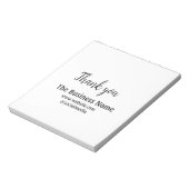 ビジネスシンプル名の追加詳細文字感謝していt ノートパッド (回転)