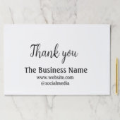 ビジネスシンプル名の追加詳細文字感謝していt ペーパーパッド (インサイチュ)