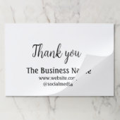 ビジネスシンプル名の追加詳細文字感謝していt ペーパーパッド (折り畳み)