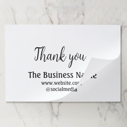 ビジネスシンプル名の追加詳細文字感謝していt ペーパーパッド (折り畳み)