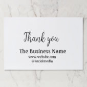 ビジネスシンプル名の追加詳細文字感謝していt ペーパーパッド (正面)