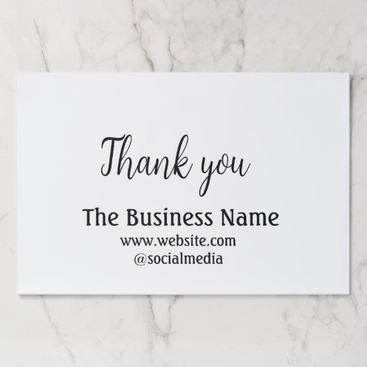 ビジネスシンプル名の追加詳細文字感謝していt ペーパーパッド (正面)