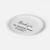 ビジネスシンプル名の追加詳細文字感謝していt ペーパープレート (アングル)