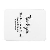 ビジネスシンプル名の追加詳細文字感謝していt マグネット (横)