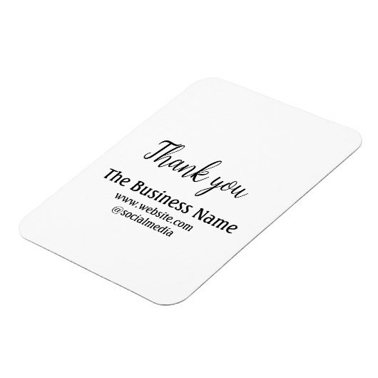 ビジネスシンプル名の追加詳細文字感謝していt マグネット (左側)