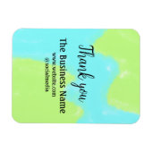 ビジネスシンプル名の追加詳細文字感謝していt マグネット (横)