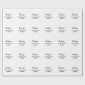 ビジネスシンプル名の追加詳細文字感謝していt ラッピングペーパー (フラット)