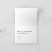 ビジネスシーズンの挨拶ホリデーカード シーズンカード (内部)