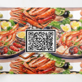 ビジネスシーフードの年末パエリア料理 三つ折り招待状 (内部中)