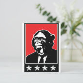 ビジネススイートチンパンジー ポストカード (スタンド正面)