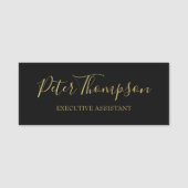 ビジネススクリプトのエレガント署名 名札 (正面)