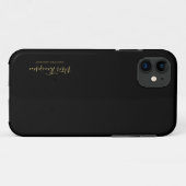 ビジネススクリプトのエレガント署名 Case-Mate iPhoneケース (裏面(横))