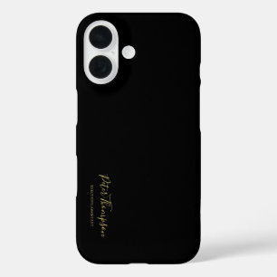 ビジネススクリプトのエレガント署名 iPhone 16ケース