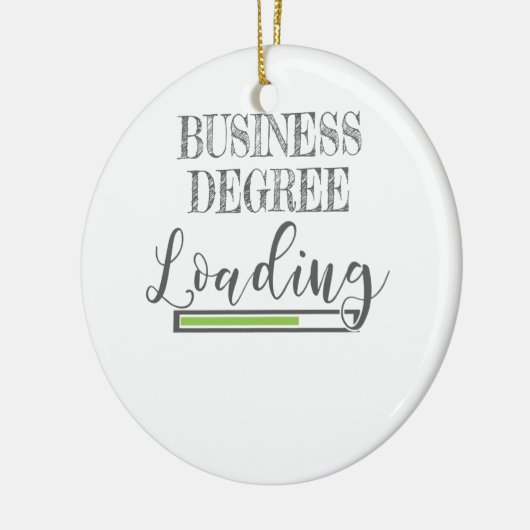 ビジネススクール学生ギフトビジネス学位Loadi セラミックオーナメント (左)